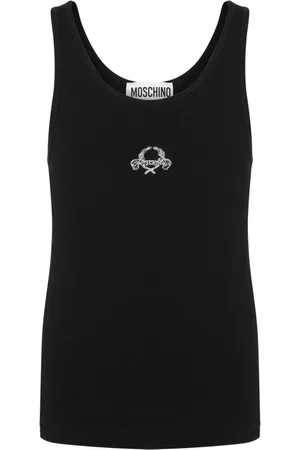 Moschino Tanktop med broderet logo