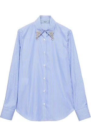 Prada Skjorte med broderet stribe