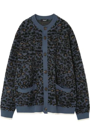 UNDERCOVER Cardigan med leopardmønster
