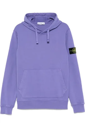 Stone Island Hættetrøje med kompasmærke og logo