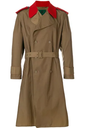 Jean Paul Gaultier Trenchcoat med kontrastdetalje