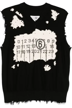 Maison Margiela Vest med nummermotiv