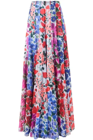 Carolina Herrera Palazzobukser med Jardin-tryk