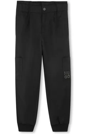 HUGO BOSS Bukser med logoapplikation