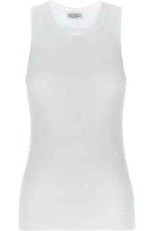 Brunello Cucinelli Tanktop med Monili-kædedetalje
