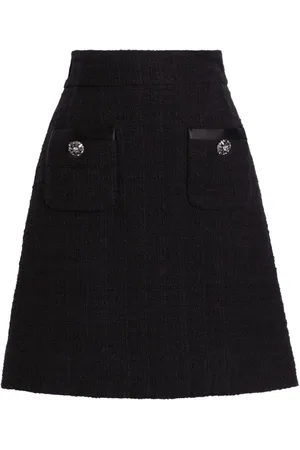 Dolce & Gabbana Tekstureret kort striknederdel