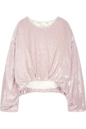 DRIES VAN NOTEN Top med pailletudsmykning