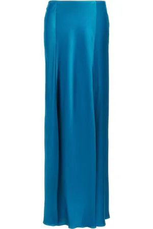 Alberta Ferretti Lang satinnederdel