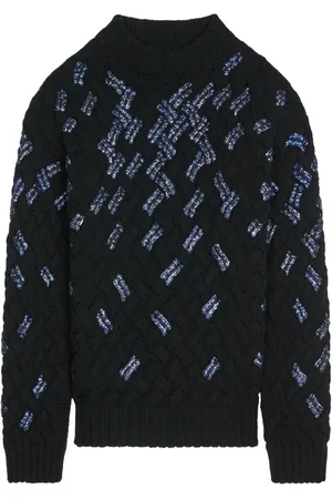 DRIES VAN NOTEN Sweater med pailletudsmykning