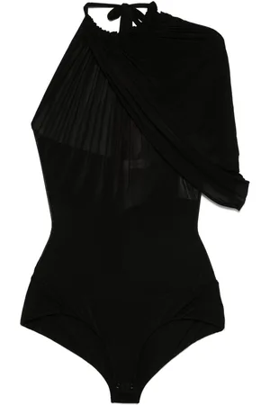 MAGDA BUTRYM Bodysuit med halterneck og kappe-effekt
