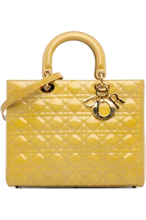 Dior Stor lakeret Cannage Lady Dior satchel-taske fra 2010