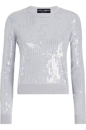 Dolce & Gabbana Strikket top med pailletter