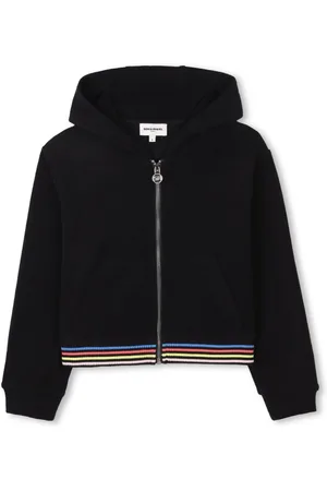 Sonia Rykiel Enfant Hættetrøje med stribedetalje og lynlås