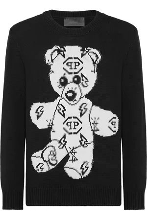 Philipp Plein Sweater med bamse-motiv