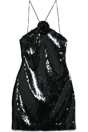 MAGDA BUTRYM Kort choker-kjole med pailletter