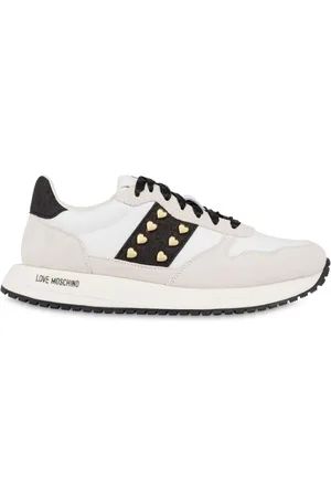 Moschino Sneakers med hjerte-nitteudsmykning