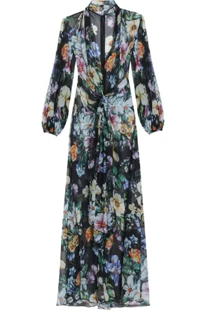 Dolce & Gabbana Lang kjole med blomstertryk