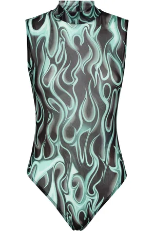 Philipp Plein Flame bodysuit