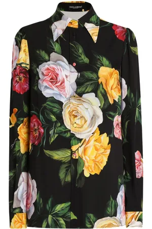 Dolce & Gabbana Charmeuse-skjorte i silke