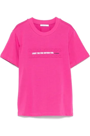 Patrizia Pepe T-shirt med præget slogan