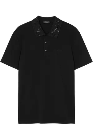 VERSACE Barocco polo med pailletudsmykning