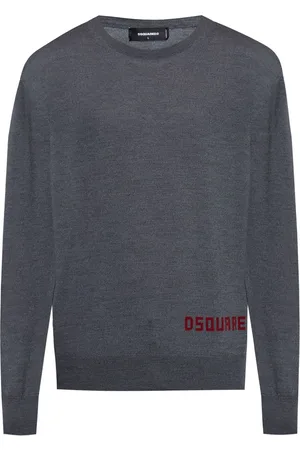 Dsquared2 Intarsiastrikket trøje med logo