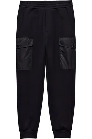 Prada Joggingbukser i bomuld med Re-Nylon detalje