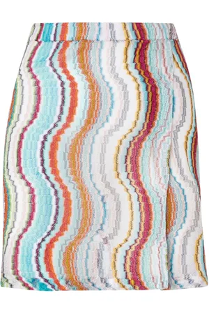 Missoni Kort nederdel i lamé med bølge-motiv
