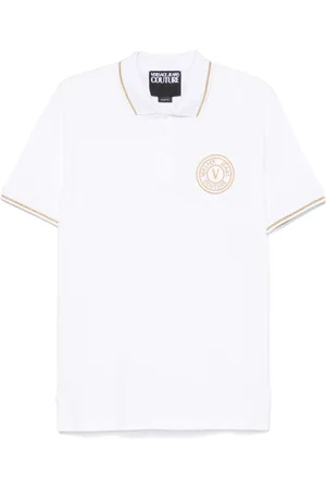 VERSACE Polo med broderet logo