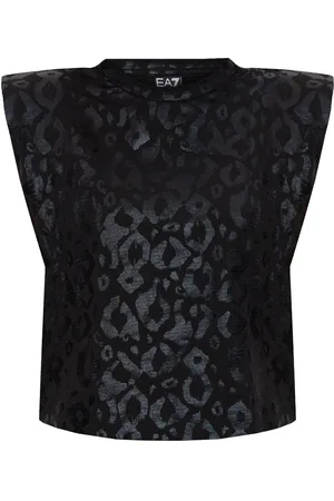 EA7 T-shirt med leopardtryk