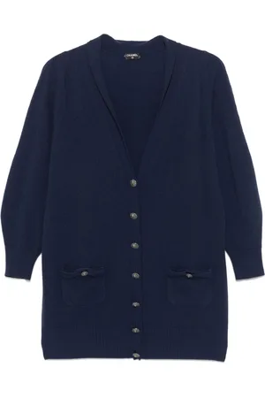 CHANEL Cardigan med V-hals fra 1980