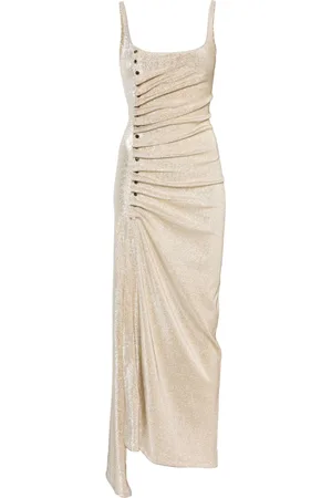 Paco rabanne Kort draperet kjole i jersey