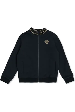 VERSACE Cardigan med Medusa-broderi