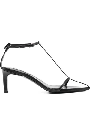 Jil Sander 80 mm lædersandaler