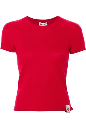 Bally T-shirt i kashmir med logomærke