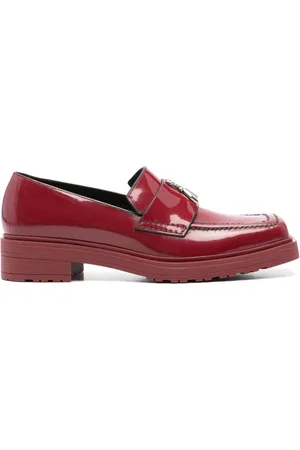 Patrizia Pepe Loafers i læder med firkantet tå