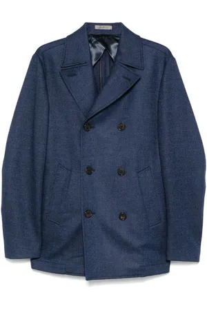 corneliani Stribet peacoat