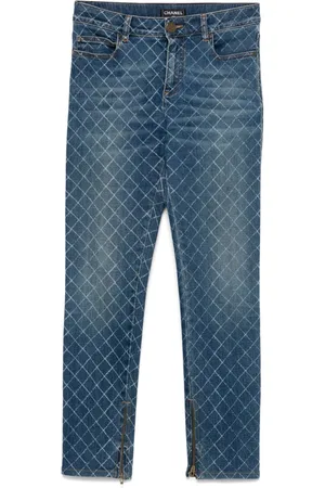 CHANEL Jeans med geometrisk mønster fra 2010
