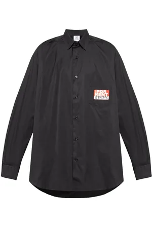 Vetements Skjorte med klistermærke-tryk