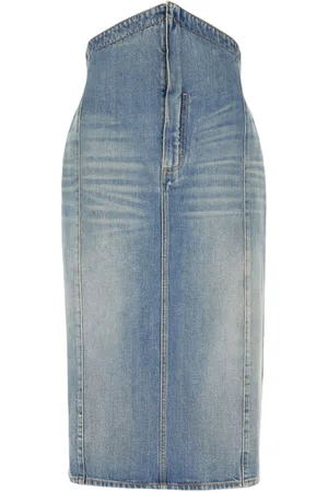 Alexander McQueen Mellemlang nederdel i denim
