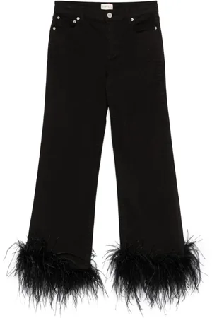 ALICE+OLIVIA Jeans med fjerkant