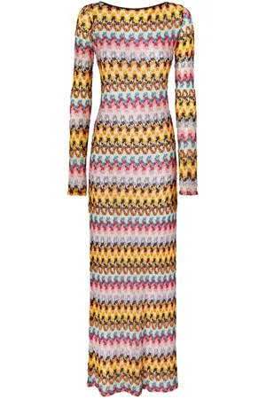 Missoni Lang zigzagvævet kjole