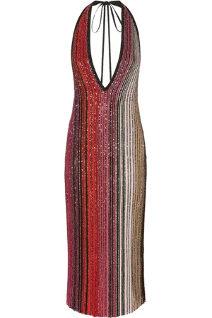 Missoni Mellemlang stribet kjole