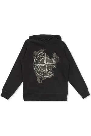 Stone Island Hættetrøje med kompastryk