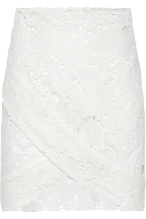 Farm Rio Kort nederdel i broderie-anglaise