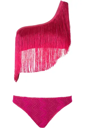 Missoni Frynset bikini med én skulder