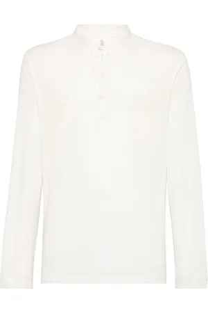 Brunello Cucinelli Langærmet Henley T-shirt