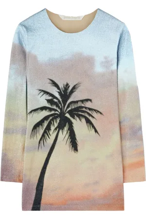 Palm Angels Kort Sunrise Palm kjole