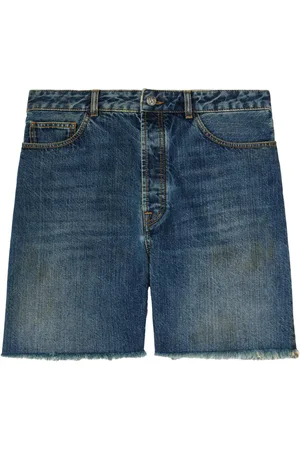 Palm Angels Denimshorts med logotryk