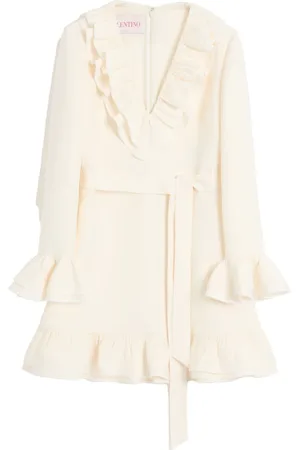 VALENTINO GARAVANI Kort kjole i crepe couture